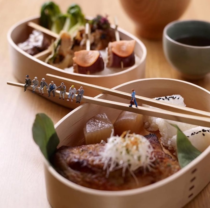 “Small Figures, Big Imagination” ,28 Photographs of Turning Food into Tiny Worlds