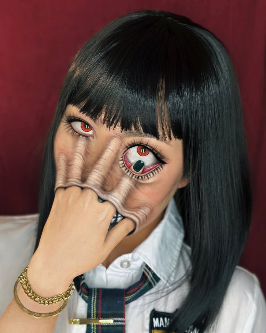 20 Mind-Bending Photos of Mimi Choi’s Optical Illusion Makeup Art