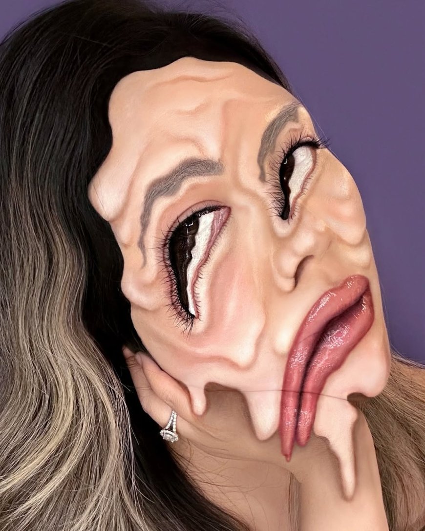 20 Mind-Bending Photos of Mimi Choi’s Optical Illusion Makeup Art