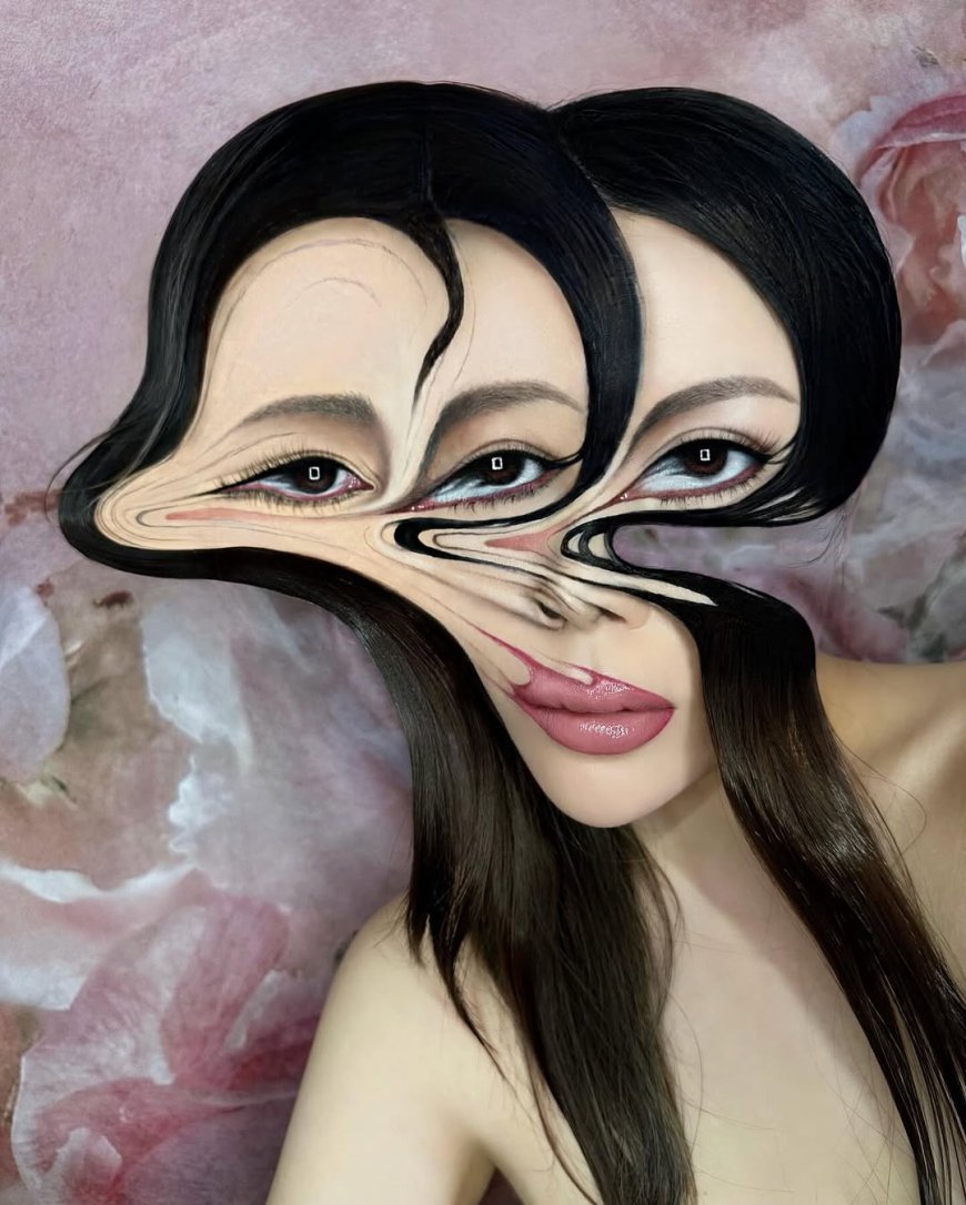 20 Mind-Bending Photos of Mimi Choi’s Optical Illusion Makeup Art